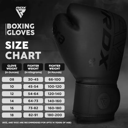 RDX Boxing Pads and Gloves Set, Maya Hide Leather Kara Hook and Jab Curved Focus Mitts with Punching Gloves for MMA, Muay Thai, Kickboxing Coaching, Martial Arts - color: Black, size: 10OZ