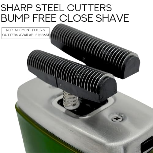 Supreme Trimmer Replacement Foil & Cutter for Crunch Shaver SB63 - color: Green Foil & Cutters