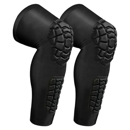 Wrestling Knee Pads Compression Leg Sleeve with Knee Pad and Calf Pad, 1 Pair Knee Sleeve with Shin Guards Shin Pads for Football, Baseball, Rugby, Lacrosse (2, Upgrade Black, X-Small) - color: Upgrade Black, size: X-Small