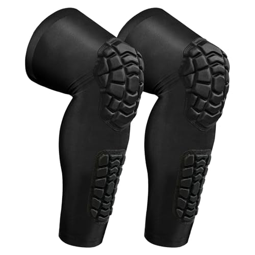 Wrestling Knee Pads Compression Leg Sleeve with Knee Pad and Calf Pad, 1 Pair Knee Sleeve with Shin Guards Shin Pads for Football, Baseball, Rugby, Lacrosse (2, Upgrade Black, X-Small) - color: Upgrade Black, size: X-Small