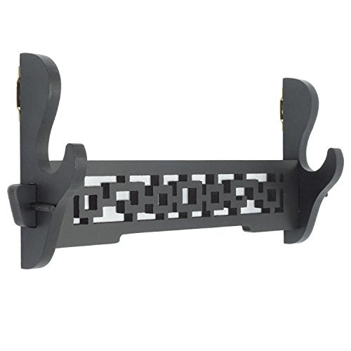 Sword Holder Wall Mount Samurai Sword Katana Wakizashi Display Holder Stand Bracket Hanger 1-Tier - color: 13.7 inch Hollow