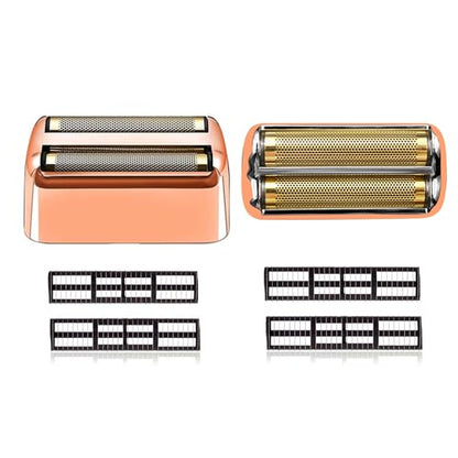 Replacement Heads Foil & Cutters Compatible with BaBylissPRO FXFS2 Shaver - color: 1 pc Rose Gold