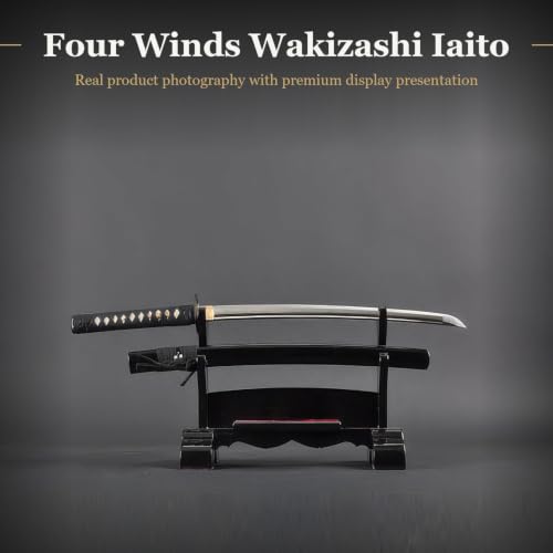 Unsharpened Stainless Steel Wakizashi, Iaido Iaito Training Short Sword - color: Iron Wakizashi