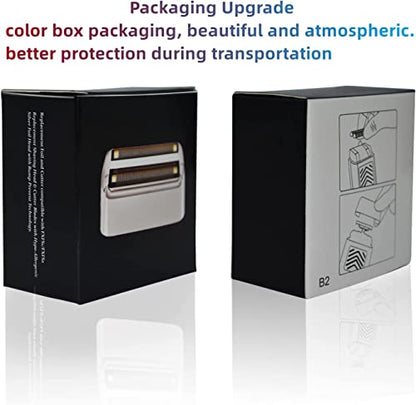 Replacement Heads Foil & Cutters Compatible with BaBylissPRO FXFS2 Shaver - color: 2 gold
