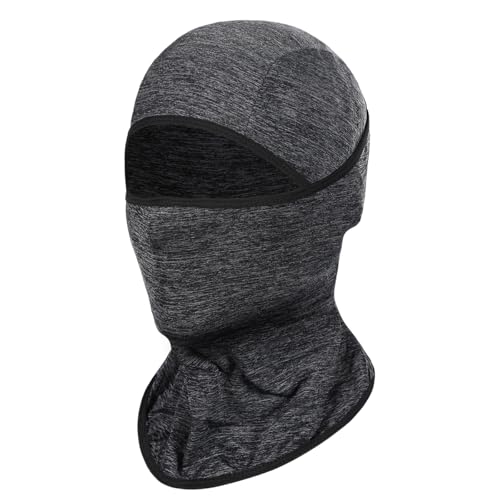 Achiou Ski Mask Balaclava Shiesty, Cooling Ice Silk Motorcycle Face Cover - color: Hemp Gray
