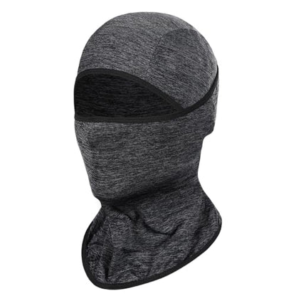 Achiou Ski Mask Balaclava Shiesty, Cooling Ice Silk Motorcycle Face Cover - color: Hemp Gray