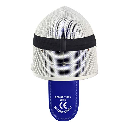 LEONARK Fencing Foil Mask Fencing Helmet CE 350N Certified National Grade Masque - Fencing Protective Gear - color: White, size: Large