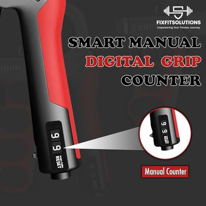 Adjustable Grip Strength Trainer Hand Gripper for Grip Strength - color: Red