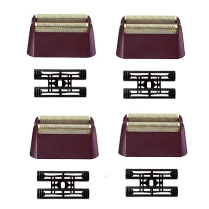 Shave Replacement Heads Compatible with Wahl 7031-100/7043-100 Foil&Cutter - color: Shaver Red (4 Pack)