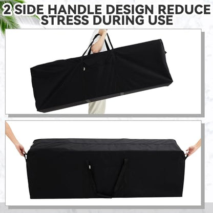 1 Pcs 60 x 17 x 20 Inch, 332 L Large Storage Duffle Bag Black - color: Black, size: 60 x 17 x 20 Inch, 332 L