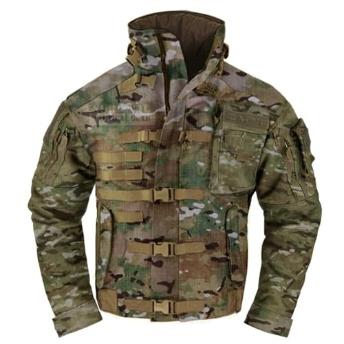 ZAPT 1000D CORDURA US Army Tactical Jacket Military Waterproof Windproof Hard Shell Jackets - color: Camo, size: X-Large