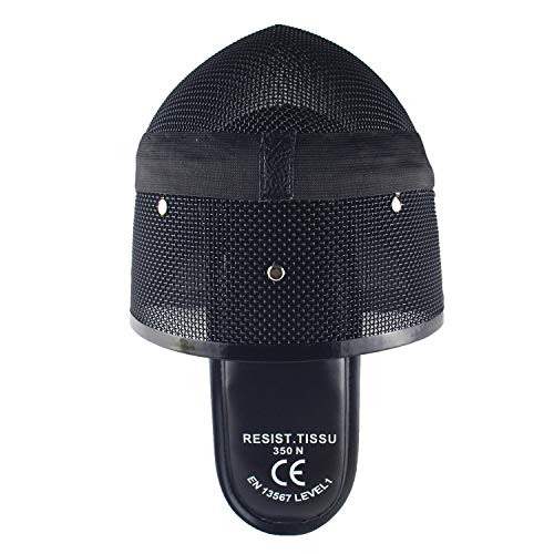 LEONARK Armoury Hema Helmet- Fencing Coach Mask - CE 350N Certified National Grade Masque - Fencing Protective Gear with Storage Bag - color: Detachable, size: X-Large