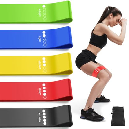 Resistance Bands for Working Out, 5 Levels Elastic Exercise Bands - color: Multicolor