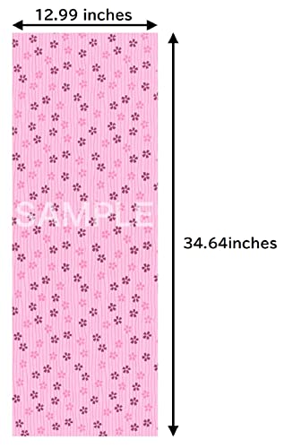 KOMESICHI irodori Japanese Traditional Towel Tenugui Link 12.99 x 34.64 in with Tenugui Iroha (English Manual) - color: Link