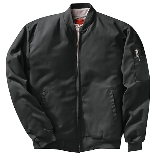 Red Kap Men's Solid Perma-lined Team Jacket - color: Black, size: Small