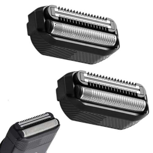 Replacement Foil Blade Compatible with MANSCAPED The Handyman，Foil Blades for Portable Men’s Travel Facial Hair Groomer(2Pack） - color: BLACK/2 Pcs