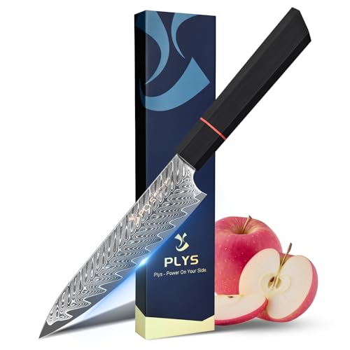 5.5-Inch Japanese Chef Knife - Razor Sharp Damascus Small Kitchen Knife, AUS-10 Steel for Paring Knife with G10 Handle