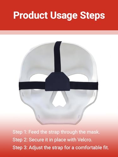 Mask Straps for Cosplay, 3 PCS Adjustable Elastic Mask Strap Kit with Strong Velcro, Fits 1-Inch Mask Holes, Back of Head Strap for Halloween Costume Masks, Sports, Face Mask Extension, Adults Teens