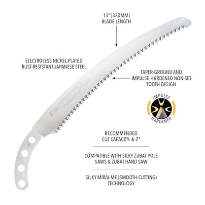 Silky Replacement Blade Only ZUBAT 330mm Large Teeth (271-33)