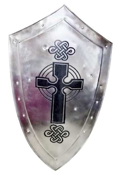 PIRU Medieval Knight Shield All Metal Handcrafted Medieval Armour Shield Gift