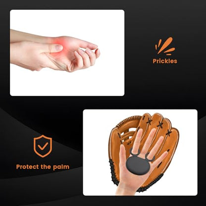 Baseball Softball Glove Sting Pad Pro Hand Protector, Palm Guard for Baseball, Youth/Adult - color: Black