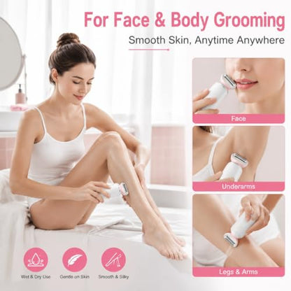 Replacement Shaver Head Foil Blade, Stainless Steel Electric Razor Replacement Head for Women, Compatible with BRL140 BRL146 Models, Wet Dry Trimmer Head for Face and Body Hair Removal