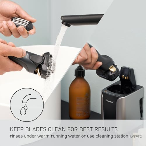 Panasonic Shaver Replacement Outer Foil and Inner Blade Set WES9032P, Compatible with ARC5 5-Blade Shavers ES-LV97-K, ES-LV67-K, ES-LV95-S, ES-LV65-S - size: 5 Count (Pack of 1)