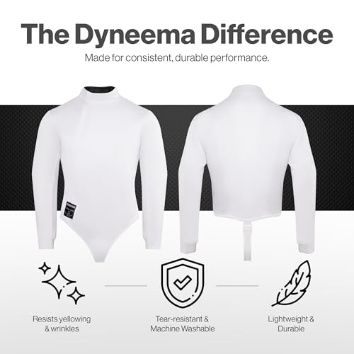 Kids Fencing Jacket 350N, Unisex Youth, Novus Breathable Lightweight Stretch Uniform for Foil Epee and Saber, Competition Approved (Right Hand, 140) - size: 140, style: Right Hand