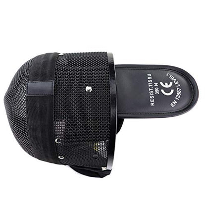 LEONARK Armoury Hema Helmet- Fencing Coach Mask - CE 350N Certified National Grade Masque - Fencing Protective Gear with Storage Bag - color: FIxed, size: Small