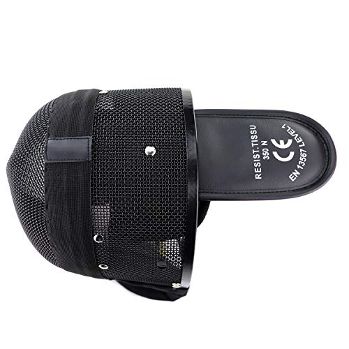 LEONARK Armoury Hema Helmet- Fencing Coach Mask - CE 350N Certified National Grade Masque - Fencing Protective Gear with Storage Bag - color: FIxed, size: Small
