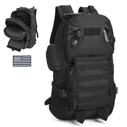 gracedon Military Tactical Backpack for Men and Women Fitness Hiking Black4 - color: Black-4