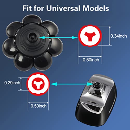 Electric Shaver Replacement Head 8 Heads for Bald Men Wet and Dry Compatible Waterproof 8D Upgrade Replacement Blades - color: Black3