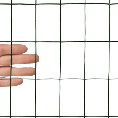 16GA PVC Green 24in x50ft-3in x 2in Welded Wire Mesh Garden Economy Fence - color: Green, size: 24"x50\'-3"x2" 16GA
