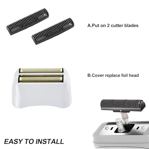 Replacement Foil & Cutter for Andis reSURGE Shaver 17300,White - color: White/3Pack