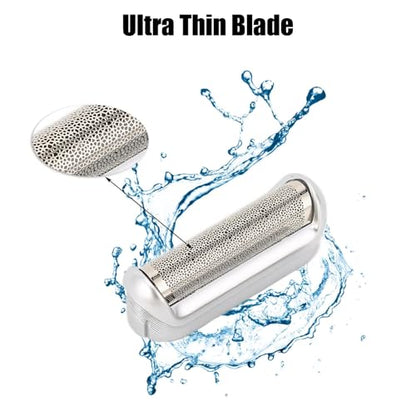 5S Razor Replacement Foil and Cutter for Braun, Men's Electric Shaver Heads