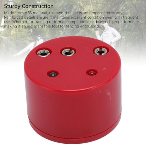 Foil and Epee Round Fencing Tester,Essential Sword Testing Box for Fencing Gear Repair,Fencing Tester for Foil and Epee for Fencing Competition Training Gear Repair