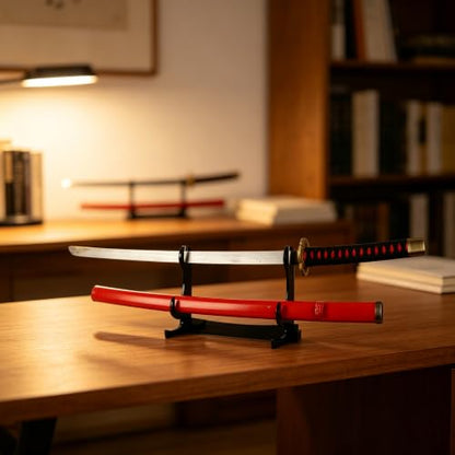 Sword Stand, Sword Hook, Acrylic Two-Tier Samurai Sword Stand, Desktop Sword Stand Display Stand, Supports All Swords