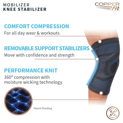 Copper Fit Mobilizer Knee Sleeve - S/M - size: S/M