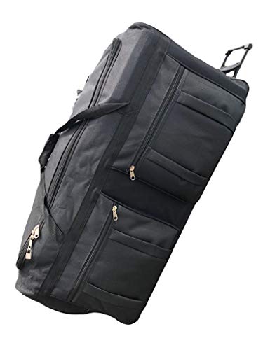 Gothamite 42-inch Rolling Duffle Bag with Wheels Oversized Luggage Bag Hockey XL Duffle Bag With Rollers Heavy Duty - size: 42"