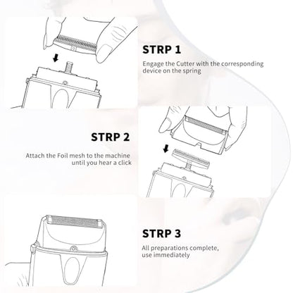 Grey Foil & Cutter Compatible with BaBylissPRO UVFOIL Single 2pcs - color: Grey-2pcs