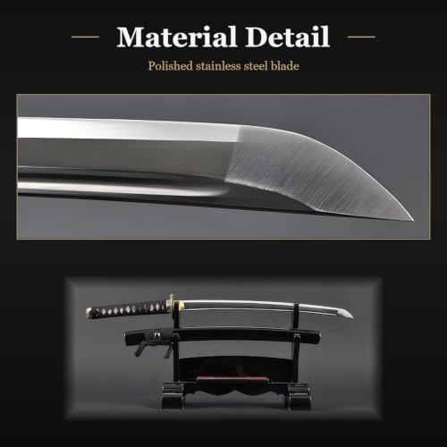 Unsharpened Stainless Steel Wakizashi, Iaido Iaito Training Short Sword - color: Dragon-696