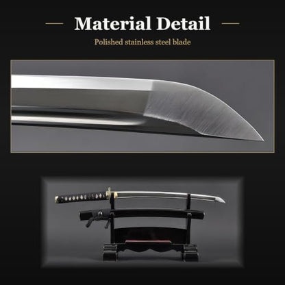 Unsharpened Stainless Steel Wakizashi, Iaido Iaito Training Short Sword - color: Dragon-696