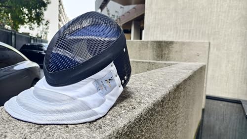 LEONARK Fencing Foil Mask Fencing Helmet CE 350N Certified National Grade Masque - Fencing Protective Gear - color: Black, size: X-Large