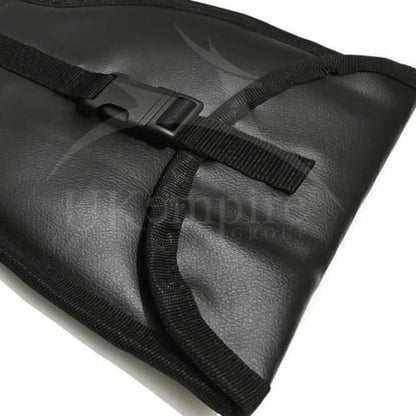 Masonic Knights Templar Sword Carrying Case Black Leather | Soft Padded Storage Bag