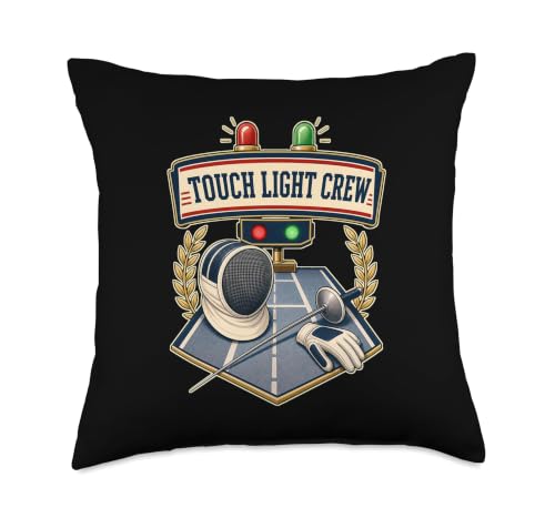 Touch Light Crew Fencing Scoring Box Throw Pillow - size: 18x18