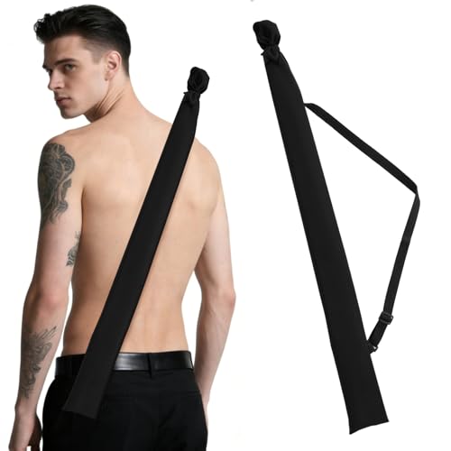 CIATBYYJ Sword Bag Black Samurai Swords Carrying Case Sword Sheath Cover Carry Bag Carrying Case Holder Katana Cases with Strap Bokken Bags for Samurai Cosplay Costume Halloween Party