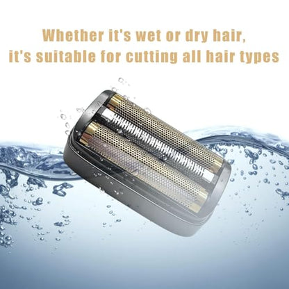 Replacement Foil & Cutter for Andis reSURGE Shaver Model 17300 - color: Black/3Pack