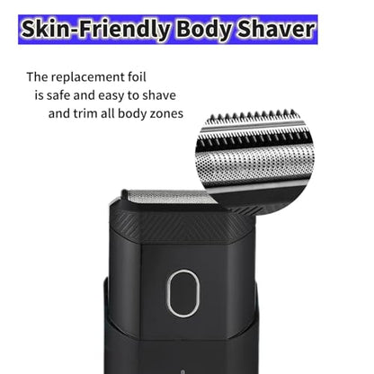 Replacement Foil Blade Compatible with MANSCAPED The Handyman，Foil Blades for Portable Men’s Travel Facial Hair Groomer(2Pack） - color: BLACK/2 Pcs