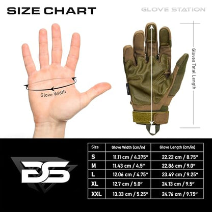 Glove Station Hard Knuckle Utility Gloves, Touchscreen, THKFF, Green, XL - color: Green - Hard Knuckle, size: X-Large