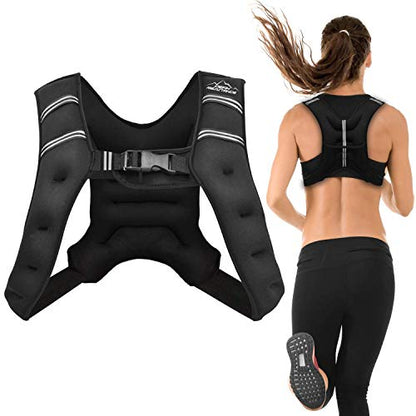 "Aduro Sport Weighted Vest Workout Equipment, 4lbs/6lbs/12lbs/20lbs/25lbs/30lbs Body Weight Vest for Men, Women, Kids" - style: 6 Pounds (2.72 KG)